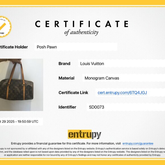 Authentic Louis Vuitton Monogram Canvas Papillon 30 Handbag - Picture 15 of 15